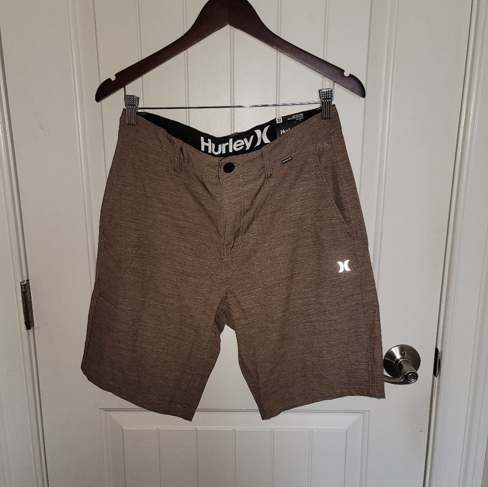 NWT Hurley Essential Heathered Hybrid Walkshort Woodlands Mens W30